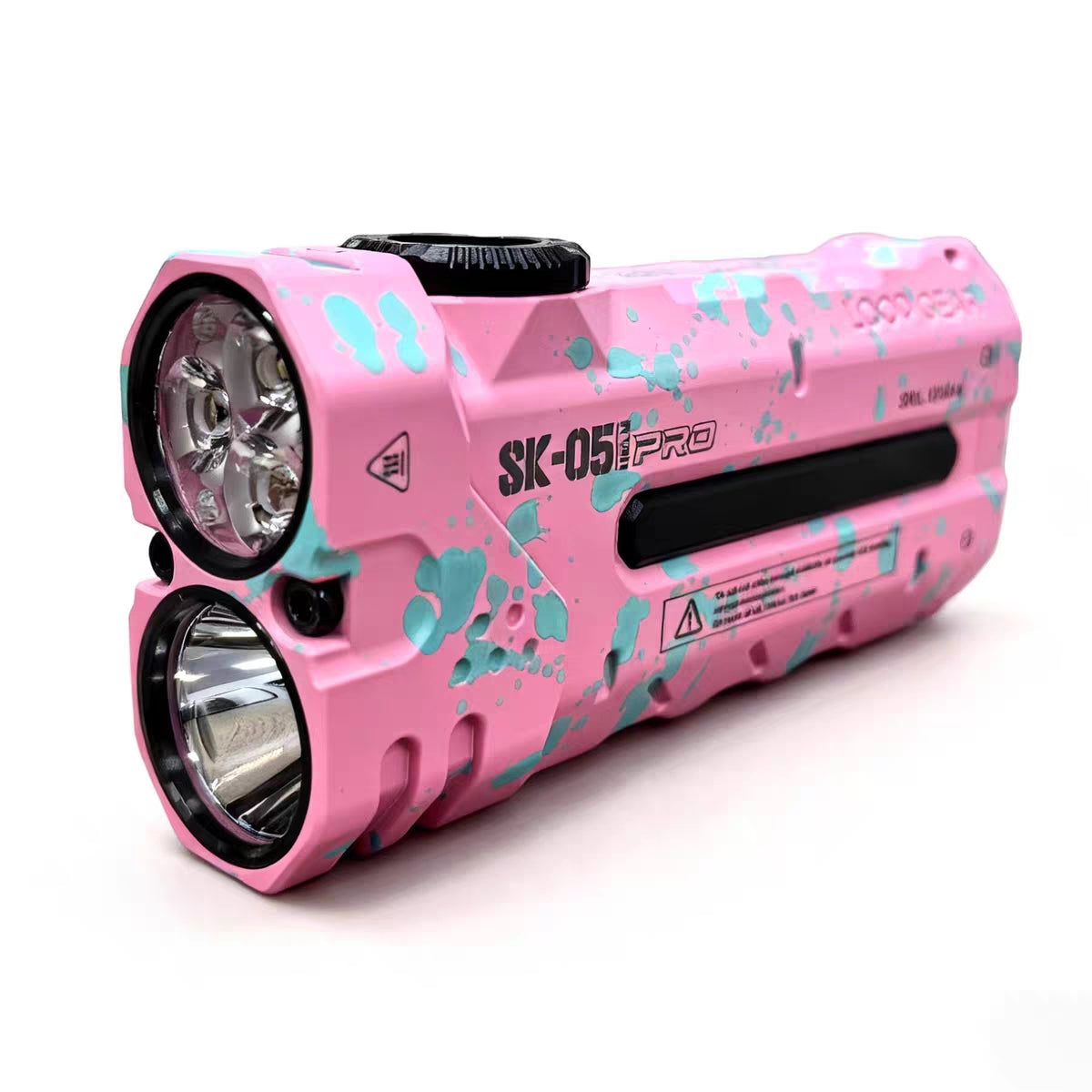 LOOP GEAR SK05 Pro Zombie Pink Flat LED Flashlight