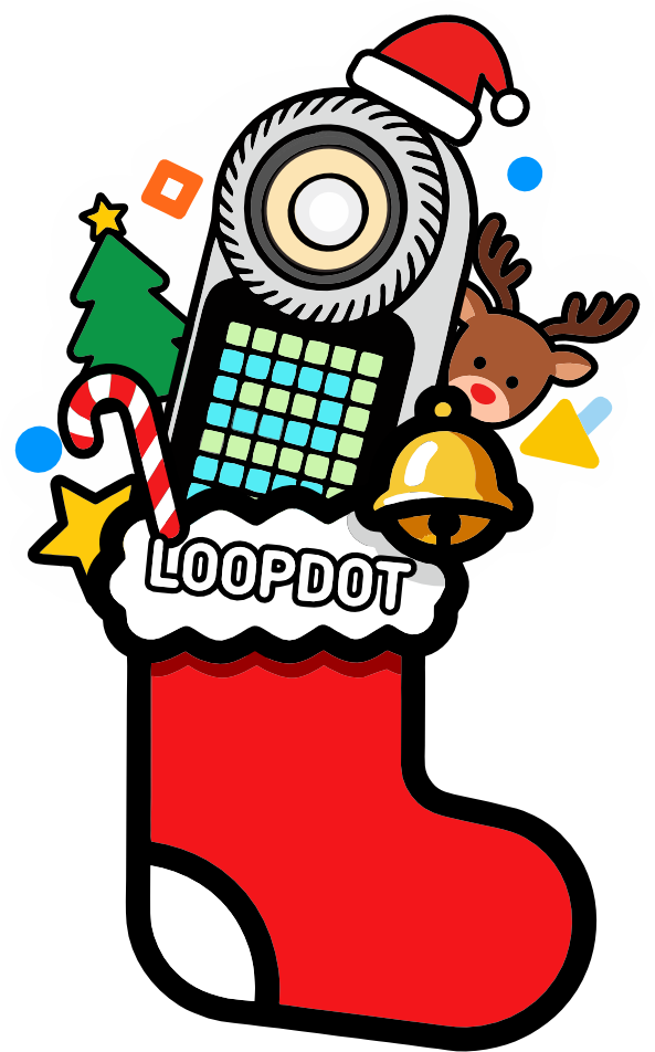 [Pre Order] LOOPDOT-Pixel Display EDC Flashlight With Fidget Dial