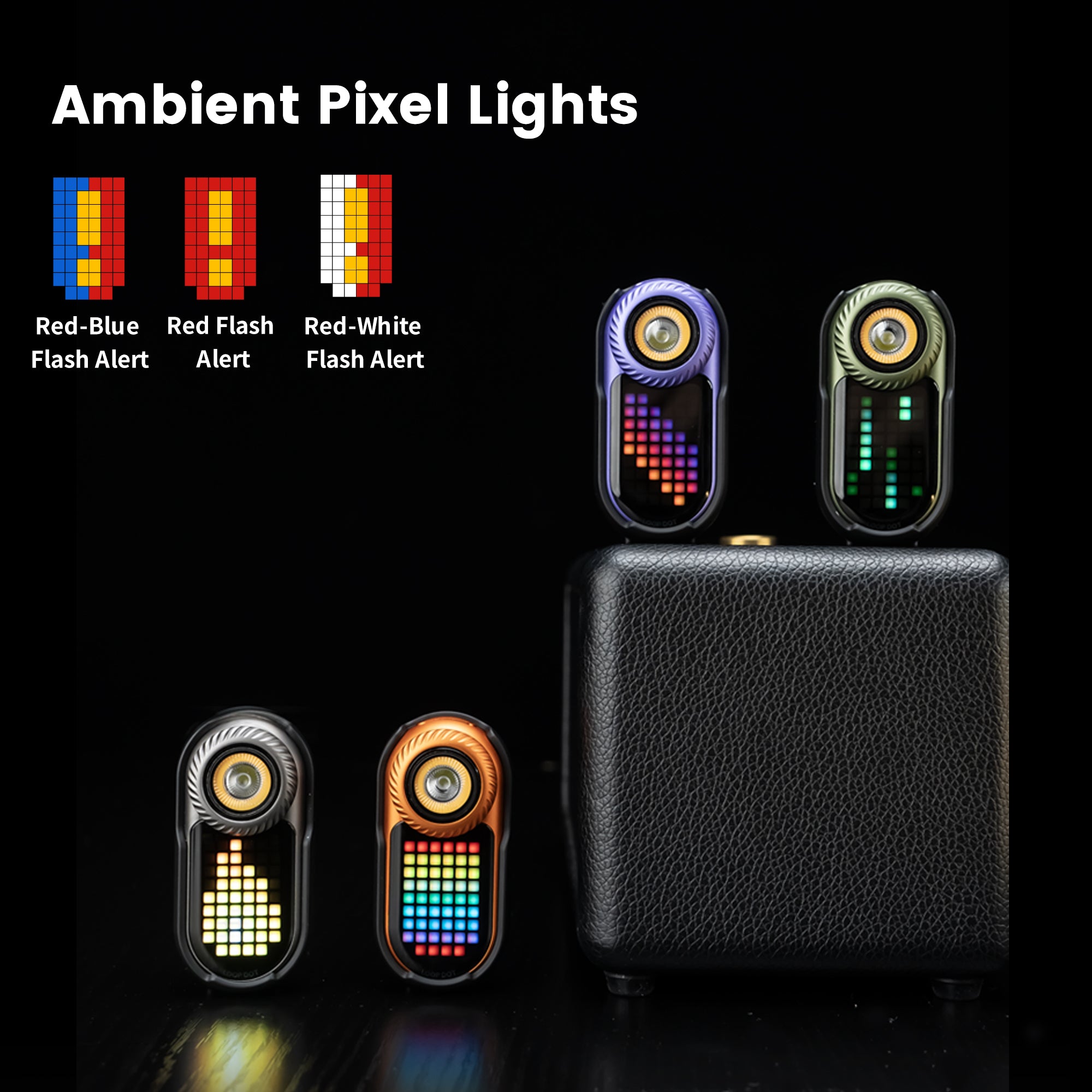 LOOP GEAR LOOPDOT-Pixel Display EDC Flashlight With Fidget Dial