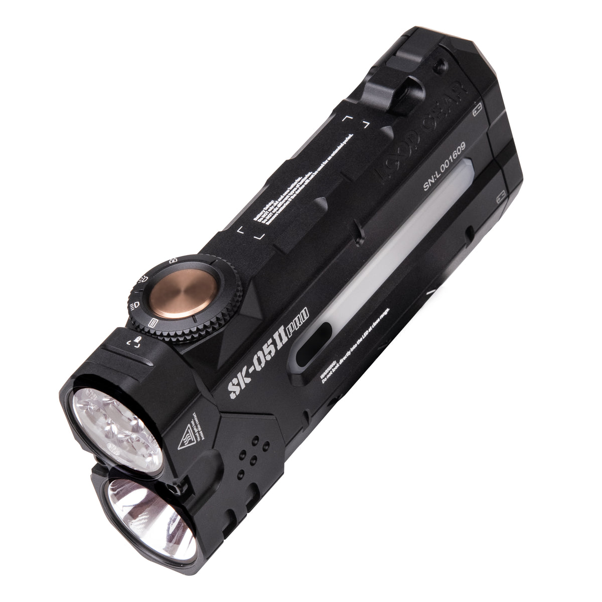 LOOP GEAR SK05 Pro 2 UV Black/ Mao White Flat LED Flashlight