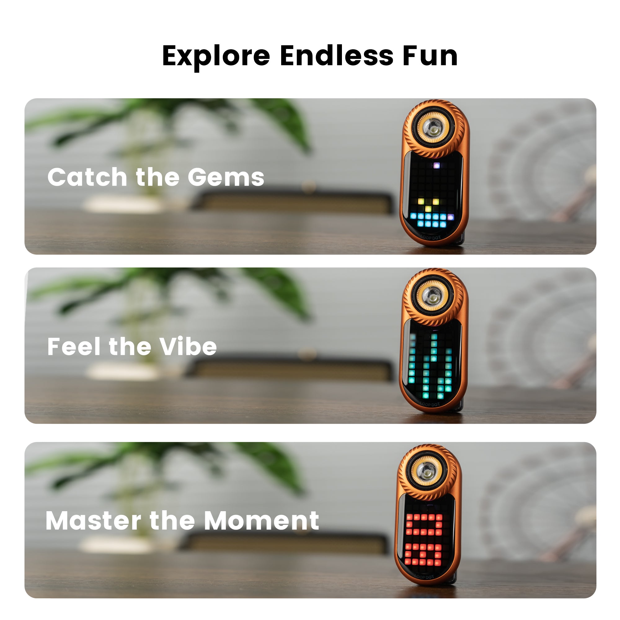 [Pre Order] LOOPDOT-Pixel Display EDC Flashlight With Fidget Dial