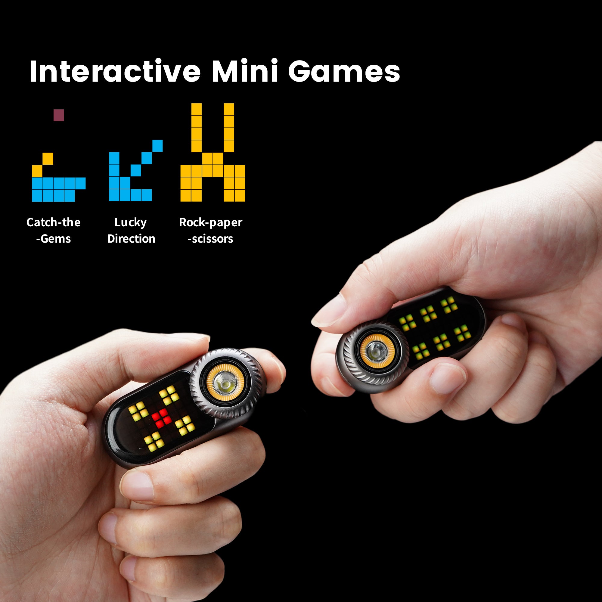 LOOP GEAR LOOPDOT-Pixel Display EDC Flashlight With Fidget Dial