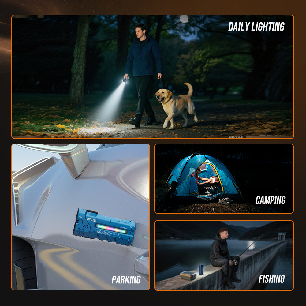 LOOP GEAR SK05 Pro BLUE Flat LED Flashlight