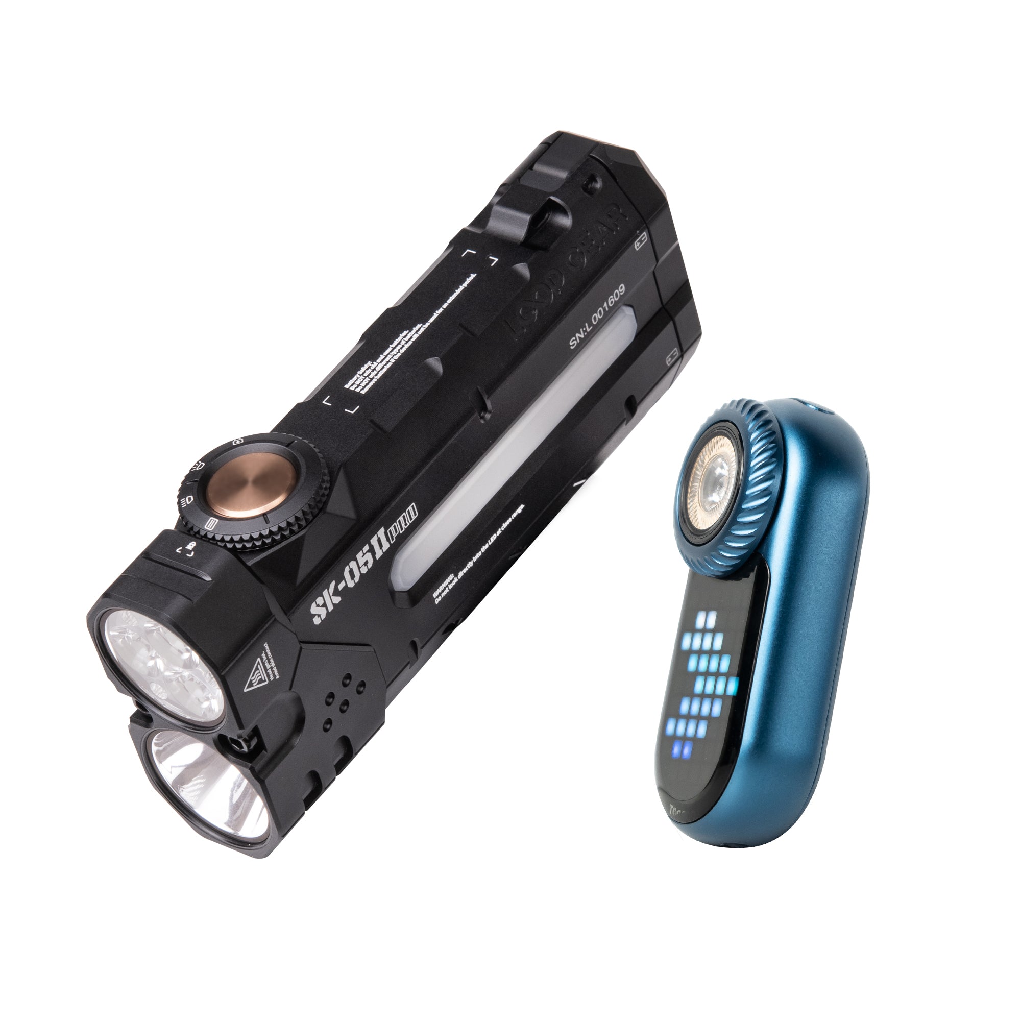 LOOP GEAR Bundle SK05 Pro 2 Black Flat LED Flashligh & LOOPDOT