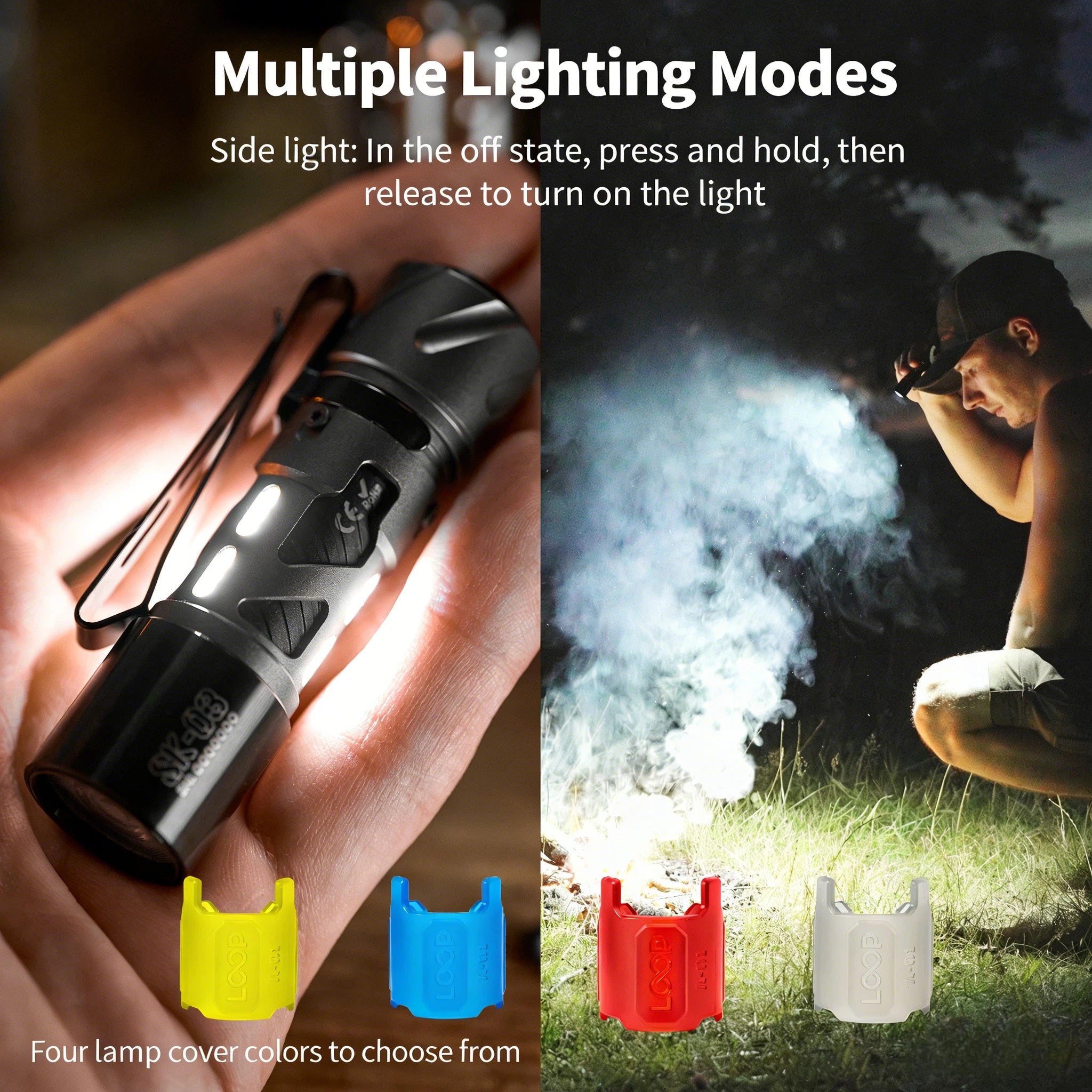 LOOP GEAR SK03 Flashlight Aluminum Grey – LOOPGEAR