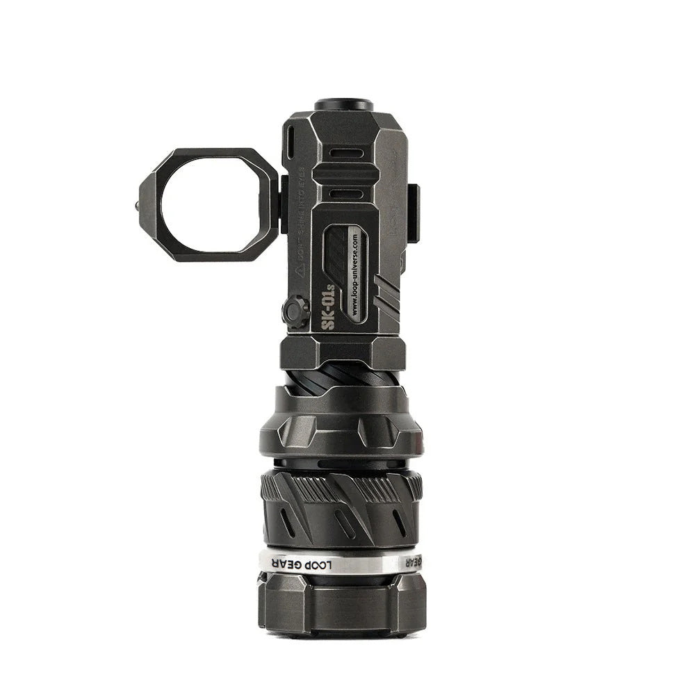 loop gear sk01s LOOP GEAR Skywalker Rechargeable SK01s LED Flashlight,1600 Lumens Super Bright Pocket Sized Torch,500 Meter Multiple mbient Light Effects,Fidget