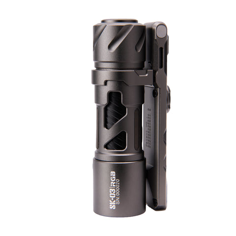LOOP GEAR SK03 RGB Aluminum Gray LED Flashlight(Clip / Stand) – LOOPGEAR