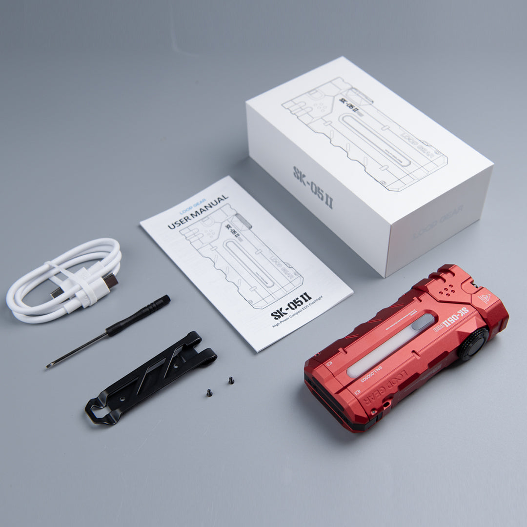 LOOP GEAR SK05 Pro 2 UV Red Flat LED Flashlight-Only available on official web
