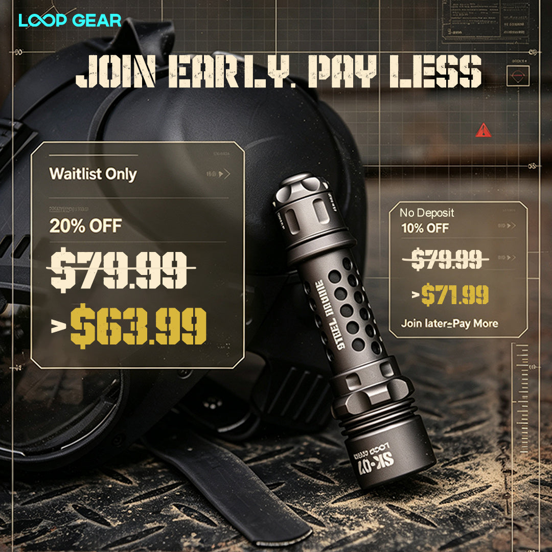 LOOP GEAR SK07 Flashlight Gray Price