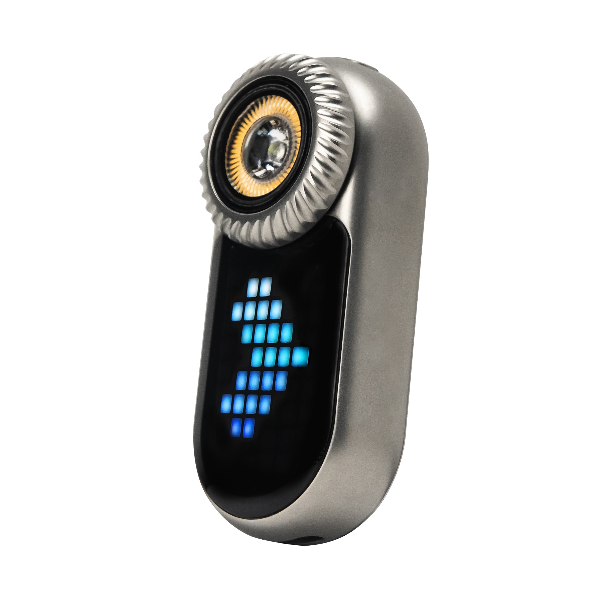 LOOP GEAR LOOPDOT Titanium-Pixel Display EDC Flashlight With Fidget Dial