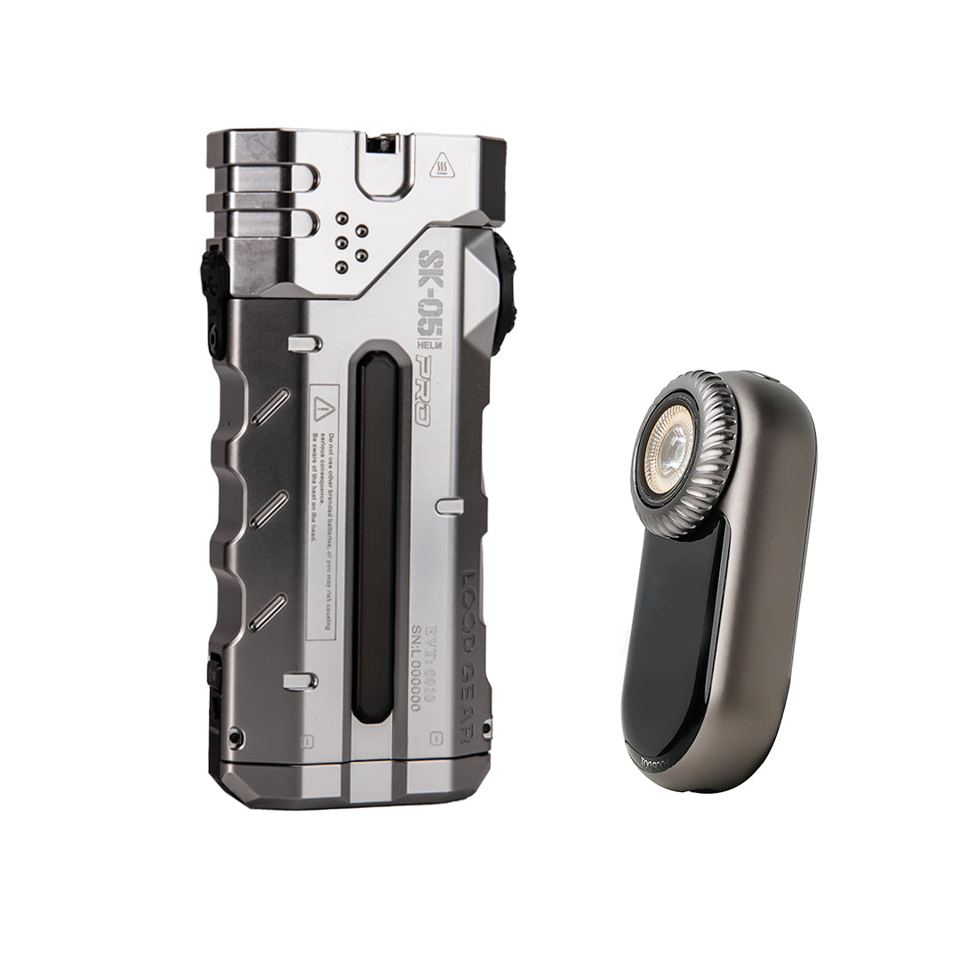 [Standard Edition]LOOP GEAR SK05 Pro Silver Flat LED Flashlight