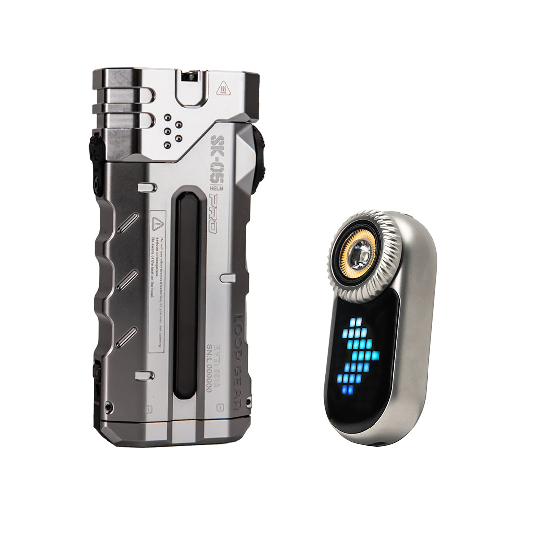 [Standard Edition]LOOP GEAR SK05 Pro Silver Flat LED Flashlight